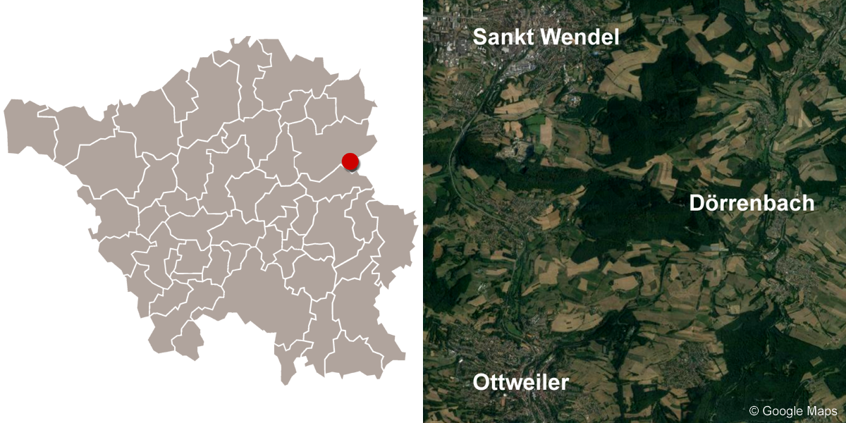 Dörrenbach im Landkreis Sankt Wendel/Saarland